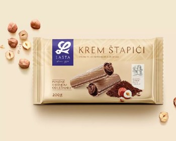 Lasta Wafer Sticks with Hazelnut Cream Filling 200g