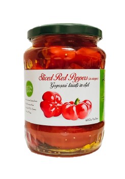 Livada Gogosari Sliced Red Peppers in Vinegar 680g