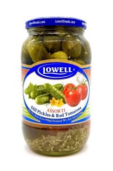 Lowell Assorti Dill Pickles and Red Tomatoes 950g