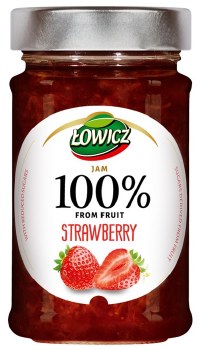 Lowicz 100 Percent Strawberry Jam 210g