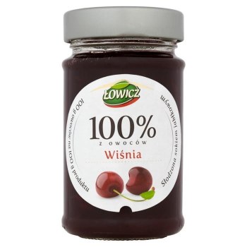 Lowicz 100 Percent Cherry Jam 220g