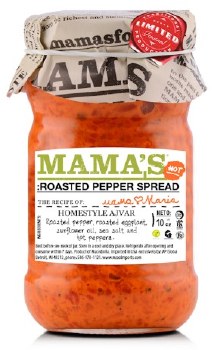 Mamas Hot Ajvar Roasted Pepper Spread 10oz