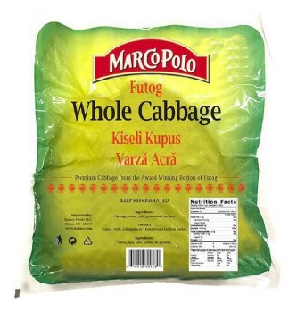 Marco Polo Futog Whole Pickled Cabbage Approx. 3-4 lbs PLU 165 R