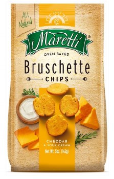Maretti Bruschette Baked Cheddar and Sour Cream Flavored Chips 142g