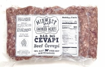 Midwest Smoked Meats Beef Cevapi 20 Pieces 2lbs F
