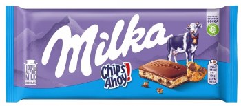 Milka Alpine Milk Chocolate with Chips Ahoy 100g