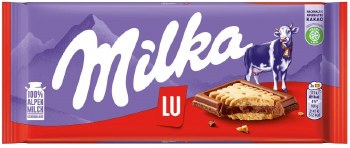 Milka Alpine Milk Chocolate with Lu Biscuits 87g