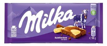 Milka Alpine Milk & White Chocolate Kuhflecken Cow Spots 90g