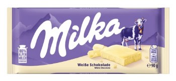 Milka White Alpine Milk Chocolate Bar 100g