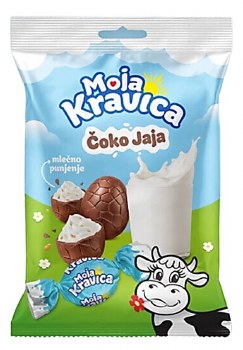 Moja Kravica Chocolate Eggs with Milk Cream Filling Coko Jaja 96g
