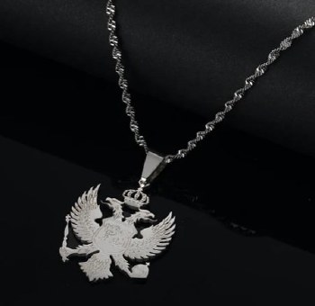 Montenegrin Silver Eagle Necklace