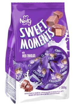 Naty Sweet Moments Chocolate Covered Wafers with Milk Cream 350g