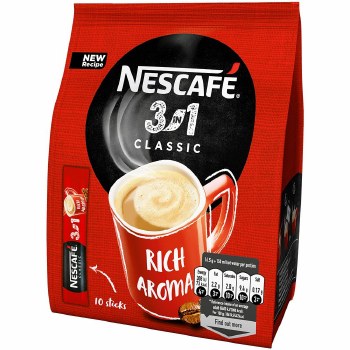 Nescafe 3 in 1 Classic Instant Coffee 10 x17g