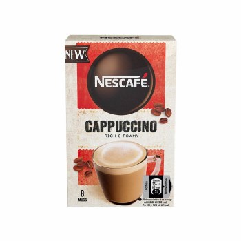 Nescafe Rich and Foamy Cappuccino Coffee 8 Count 120g