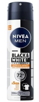 Nivea Men Black and White Invisible Ultimate Impact Anti-Perspirant Spray 150ml
