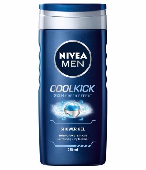 Nivea Mens Cool Kick 24 Hour Effect Shower Gel 250ml
