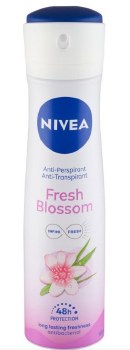Nivea Womens Fresh Blossom Scented Anti-Perspirant & Anti-Transpirant Spray 150ml