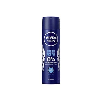 Nivea Mens Fresh Active Deodorant Spray Without Aluminum Salts 150ml