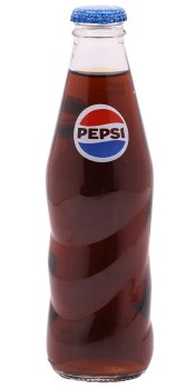Pepsi Carbonated Soda Glass Bottle 250ml