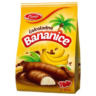 Pionir Chocolate Covered Banana Dessert 150g