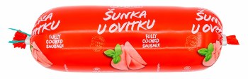 Podravka Cooked Ham Sausage Sunka u Ovitku 1lb F