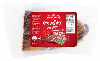 Podravka Kraski Vrat Smoked Dry Pork Neck Approx. 1.1 lbs PLU 8 F