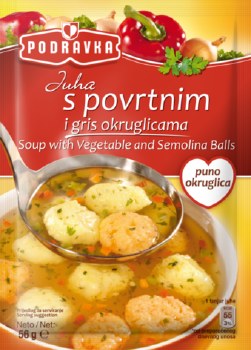 Podravka Vegetable Soup with Semolina Dumplings 58g