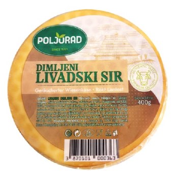 Poljorad Smoked Kashkaval Dimljeni Livadski Sir 400g R