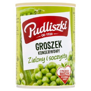 Pudliszki Groszek Konserwowy Green Peas 400g