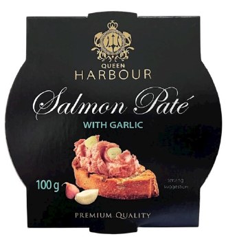 Queen Harbour Salmon Pate with Garlic 100g