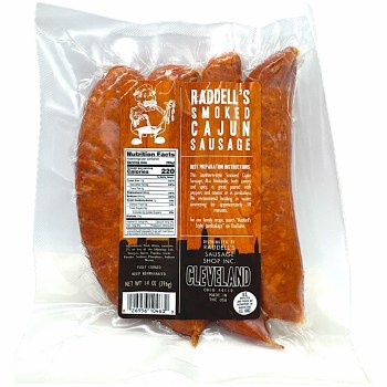 Raddell's Cleveland Smoked Cajun Sausage 4 Count 14oz F