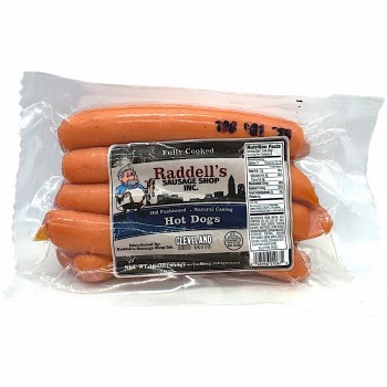 Raddell's Fully Cooked Old Fashioned Hot Dogs 16oz F