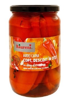 Raureni Belevini Roasted Peeled Red Peppers in Vinegar 670g