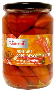 Raureni Roasted Red Kapia Peppers in Vinegar 690g