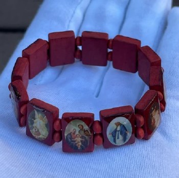 Red Wood Icon Bracelet
