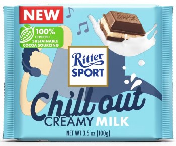 Ritter Sport Chill Out Creamy Milk Chocolate 100g