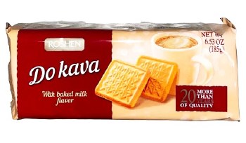 Roshen Do Kava Baked Milk Biscuits 185g