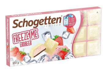 Schogetten Freeze Me White Chocolate with Strawberry Filling 100g