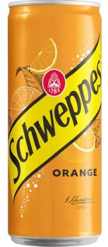 Schweppes Orange Carbonated Soda 330ml