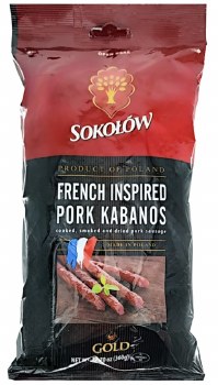Sokolow French Inspired Pork Kabanos Sticks 360g F