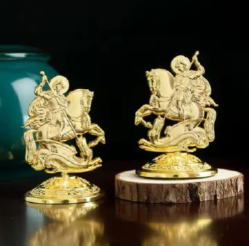 St. George with Adhesive Stand