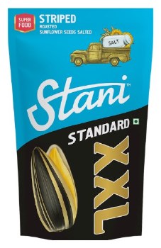 Stani XXL Salted and Roasted Striped Sunflower Seeds 350g