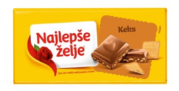 Stark Najlepse Zelje Milk Chocolate with Biscuit Keks 85g