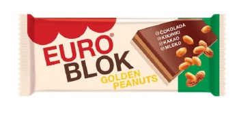 Swisslion Takovo Euroblok Golden Peanuts Chocolate Bar 100g