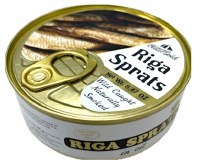 Baltic Gold Smoked RIga Sprats in Oil 240g