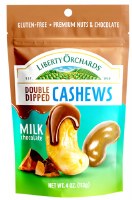 Liberty Orchards Double Dipped Milk Chocolate Cashews 113g