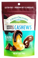 Liberty Orchards Double Dipped Dark Chocolate Cashews 113g