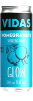 Vidas Glow Pomegranate and Grape Sparkling Beverage Can 330ml