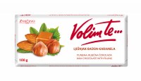 Zvecevo Volim Te Almond Hazelnut Caramel Chocolate Bar 100g