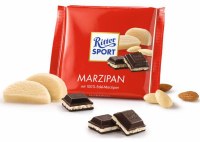Ritter Sport Dark Chocolate Bar with Marzipan Filling 100g